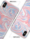 Marbleized Swirling Pink and Blue - iPhone X Clipit Case