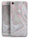 Marbleized Swirling Pink and Gray - Skin-kit for the iPhone 8 or 8 Plus