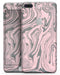 Marbleized Swirling Pink and Gray v3 - Skin-kit for the iPhone 8 or 8 Plus