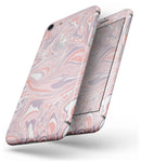 Marbleized Swirling Pink and Purple v3 - Skin-kit for the iPhone 8 or 8 Plus