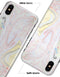 Marbleized Swirling Pink and Yellow v3 - iPhone X Clipit Case
