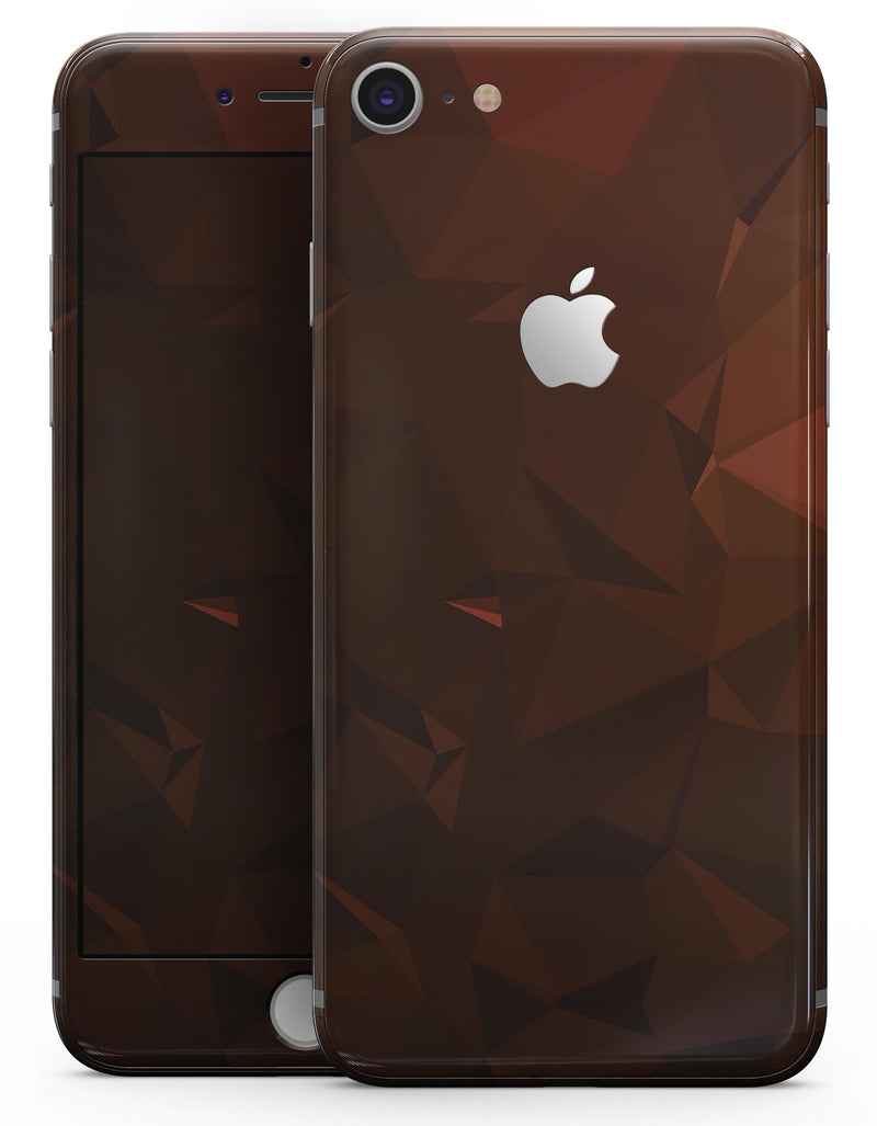 Maroon Abstract Gemotric Shapes - Skin-kit for the iPhone 8 or 8 Plus
