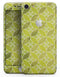 Micro Brown and Lime Green Overlapping Leaves - Skin-kit for the iPhone 8 or 8 Plus