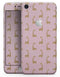 Micro Cartoon Giraffes Over Pink - Skin-kit for the iPhone 8 or 8 Plus