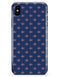 Micro Coral Crowns Over Navy - iPhone X Clipit Case