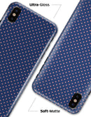 Micro Coral Stars Over Navy Pattern - iPhone X Clipit Case