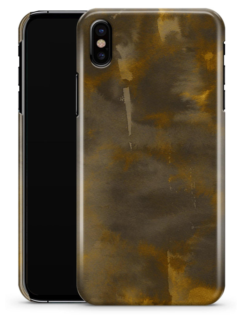 Micro Dark Gold Honeycomb - iPhone X Clipit Case