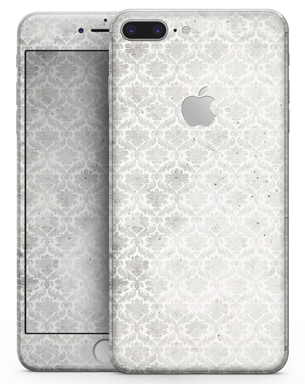 Micro Faded Black and White Damask Pattern - Skin-kit for the iPhone 8 or 8 Plus