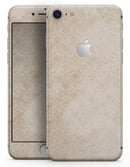 Micro Faded Tan Damask Pattern - Skin-kit for the iPhone 8 or 8 Plus