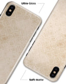 Micro Faded Tan Damask Pattern - iPhone X Clipit Case