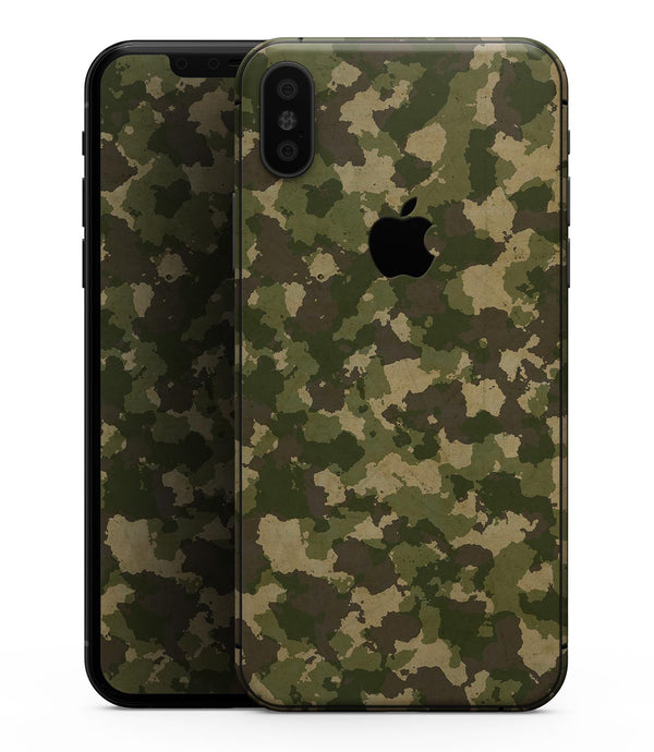 Military Camouflage V2 - iPhone XS MAX, XS/X, 8/8+, 7/7+, 5/5S/SE Skin-Kit (All iPhones Avaiable)