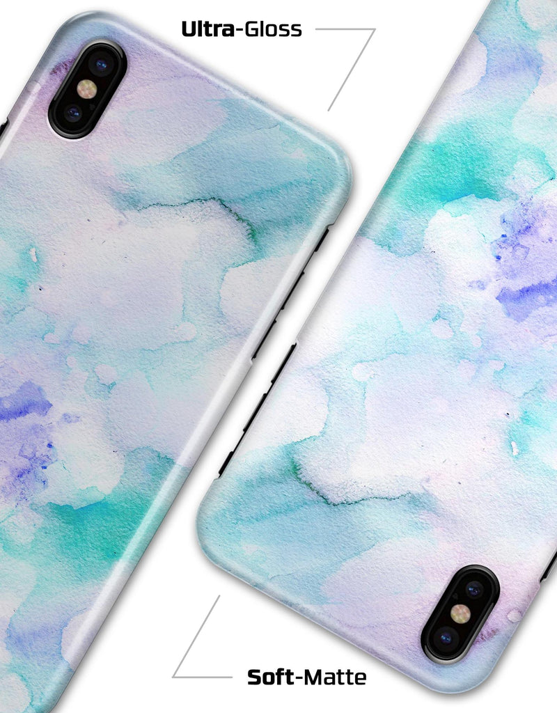 Mint 9 Absorbed Watercolor Texture - iPhone X Clipit Case