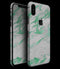 Mint Marble & Digital Gold Foil V3 - iPhone XS MAX, XS/X, 8/8+, 7/7+, 5/5S/SE Skin-Kit (All iPhones Avaiable)