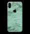 Mint Marble & Digital Gold Foil V5 - iPhone XS MAX, XS/X, 8/8+, 7/7+, 5/5S/SE Skin-Kit (All iPhones Avaiable)