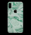 Mint Marble & Digital Gold Foil V6 - iPhone XS MAX, XS/X, 8/8+, 7/7+, 5/5S/SE Skin-Kit (All iPhones Avaiable)