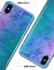 Mixed Pink Blue 3 Absorbed Watercolor Texture - iPhone X Clipit Case