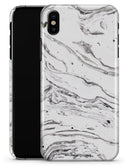 Mixtured BW Textured Marble - iPhone X Clipit Case
