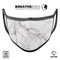 Mixtured Gray 157 Textured Marble - Made in USA Mouth Cover Unisex Anti-Dust Cotton Blend Reusable & Washable Face Mask with Adjustable Sizing for Adult or Child