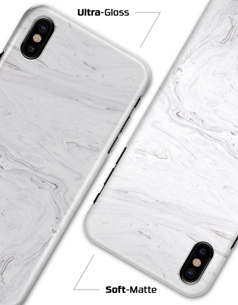 Mixtured Gray v11 Textured Marble - iPhone X Clipit Case