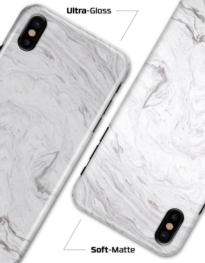 Mixtured Gray v12 Textured Marble - iPhone X Clipit Case
