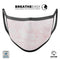 Mixtured Pink v3 Textured Marble - Made in USA Mouth Cover Unisex Anti-Dust Cotton Blend Reusable & Washable Face Mask with Adjustable Sizing for Adult or Child
