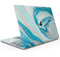 Modern Marble Aqua Mix V13 - Skin Decal Wrap Kit Compatible with the Apple MacBook Pro, Pro with Touch Bar or Air (11", 12", 13", 15" & 16" - All Versions Available)