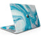 Modern Marble Aqua Mix V14 - Skin Decal Wrap Kit Compatible with the Apple MacBook Pro, Pro with Touch Bar or Air (11", 12", 13", 15" & 16" - All Versions Available)