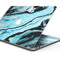 Modern Marble Aqua Mix V15 - Skin Decal Wrap Kit Compatible with the Apple MacBook Pro, Pro with Touch Bar or Air (11", 12", 13", 15" & 16" - All Versions Available)