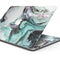 Modern Marble Aqua Mix V5 - Skin Decal Wrap Kit Compatible with the Apple MacBook Pro, Pro with Touch Bar or Air (11", 12", 13", 15" & 16" - All Versions Available)