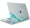 Modern Marble Aqua Mix V7 - Skin Decal Wrap Kit Compatible with the Apple MacBook Pro, Pro with Touch Bar or Air (11", 12", 13", 15" & 16" - All Versions Available)