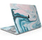 Modern Marble Aqua Mix V8 - Skin Decal Wrap Kit Compatible with the Apple MacBook Pro, Pro with Touch Bar or Air (11", 12", 13", 15" & 16" - All Versions Available)