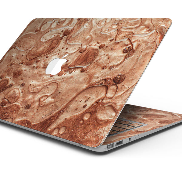 Modern Marble Copper Metallic Mix V5 - Skin Decal Wrap Kit Compatible with the Apple MacBook Pro, Pro with Touch Bar or Air (11", 12", 13", 15" & 16" - All Versions Available)
