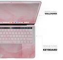 Modern Marble Coral Pink Mix V1 - Skin Decal Wrap Kit Compatible with the Apple MacBook Pro, Pro with Touch Bar or Air (11", 12", 13", 15" & 16" - All Versions Available)
