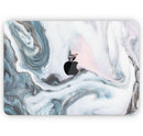 Modern Marble Subtle Blue Mix V2 - Skin Decal Wrap Kit Compatible with the Apple MacBook Pro, Pro with Touch Bar or Air (11", 12", 13", 15" & 16" - All Versions Available)