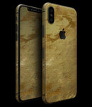 Molten Gold Digital Foil Swirl V6 - iPhone XS MAX, XS/X, 8/8+, 7/7+, 5/5S/SE Skin-Kit (All iPhones Avaiable)