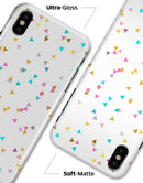 Multicolor Scattered Triangles - iPhone X Clipit Case