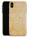 Mustard Yellow Cauliflower Damask Pattern - iPhone X Clipit Case