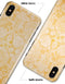 Mustard Yellow Cauliflower Damask Pattern - iPhone X Clipit Case