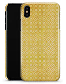 Mustard Yellow Cross Pattern - iPhone X Clipit Case