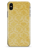 Mustard Yellow Damask Pattern - iPhone X Clipit Case