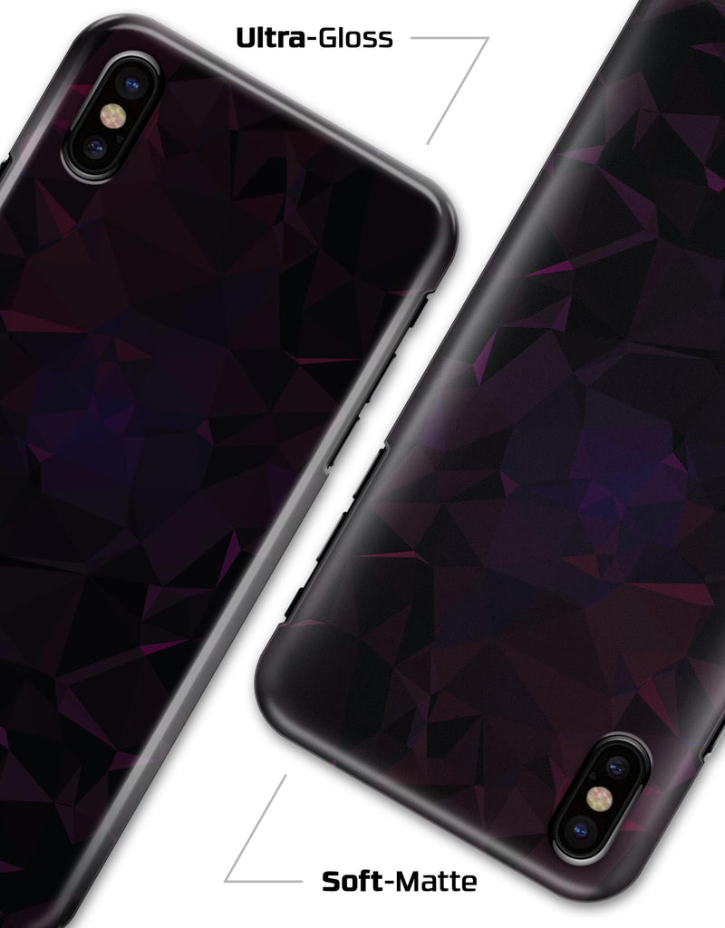 Muted Dark Abstract Geometric Shapes - iPhone X Clipit Case