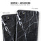 Natural Black & White Marble Stone - Full Body Skin Decal Wrap Kit for Samsung Galaxy Phones