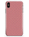 Navy Blue Micro Polka Dots Over Coral - iPhone X Clipit Case