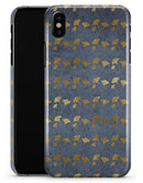 Navy Gold Foil v13 - iPhone X Clipit Case