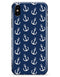 Navy and White Micro Anchors - iPhone X Clipit Case