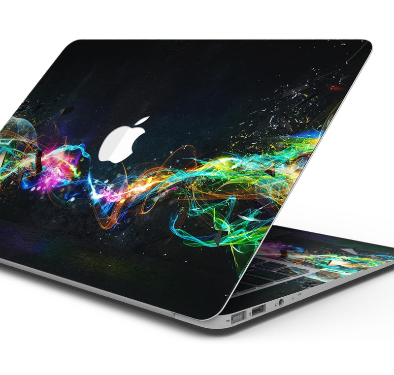 Neon Motion Lights - Skin Decal Wrap Kit Compatible with the Apple MacBook Pro, Pro with Touch Bar or Air (11", 12", 13", 15" & 16" - All Versions Available)