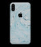 Ocean Blue Textured Marble - iPhone XS MAX, XS/X, 8/8+, 7/7+, 5/5S/SE Skin-Kit (All iPhones Avaiable)