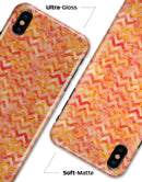 Orange Basic Watercolor Chevron Pattern - iPhone X Clipit Case