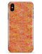 Orange Watercolor Leopard Pattern - iPhone X Clipit Case