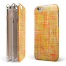 Orange and Yellow Watercolor Strings iPhone 6/6s or 6/6s Plus 2-Piece Hybrid INK-Fuzed Case